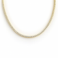 <span style="color:purple">SPECIAL!</span> 2.98ct G SI 14kt Yellow Gold Round Diamond Tennis Necklace 16" Long