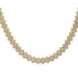 <span style="color:purple">SPECIAL!</span> 7.95ct G SI 14kt Yellow Gold 9MM Round Diamond Mariner Chain Necklace 20" Long
