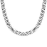 <span style="color:purple">SPECIAL!</span>  24.72ct G SI 18kt White Gold Diamond Elegant Necklace 16" Long