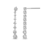 .45ct G SI 14K White Gold Diamond Drop Dangle Earrings