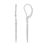 .17ct 14k White Gold Diamond Drop Earrings