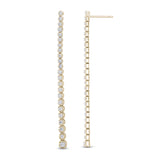.78ct G SI 14K Yellow Gold Diamond Drop Earrings
