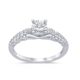 <span>DIAMOND CLOSEOUT! </span>.41cts 14k White gold Diamond Engagement Promise Ring Size 6.5