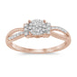 .2ct 14KT Rose Gold Diamond Engagement Wedding Ring Size 6.5