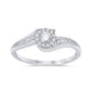 <span style="color:purple">SPECIAL!</span>.17cts 14k White gold Diamond Solitaire Engagement Promise Ring Size 6.5