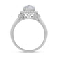 <span style="color:purple">SPECIAL!</span> .35ct 14k White Gold Diamond Round Engagement Wedding Ring Size 6.5