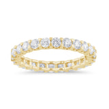 <span style="color:purple">SPECIAL!</span>1.60ct G SI 14K Yellow Gold Round Diamond Eternity Band Ring Size 7