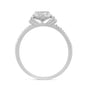 .21ct G SI 14K White Gold Round & Baguette Diamond Engagement Ring Size 6.5