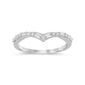 .20ct G SI 14K White Gold Round & Baguette Diamond Stackable Band Ring Size 6.5