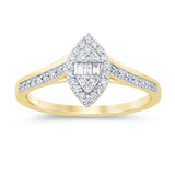 .26ct G SI 14K Yellow Gold Marquise Shaped Engagement Ring
