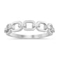 .14ct G SI 14K White Gold Baguette Diamond Stone Ring Band Size 6.5