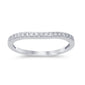 .16ct 14k White Gold Stackable Wedding Anniversary Diamond Ring Size 6.5
