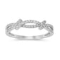 .18ct G SI 14kt White Gold Diamond Band Ring Size 6.5