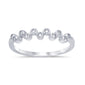 .15ct 14k White Gold Diamond Anniversary Wedding Stackable Band Size 6.5