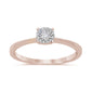 .15ct 14k Rose Gold Diamond Promise Engagement Ring Size 6.5