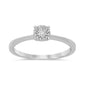 .15ct 10K White Gold Round Diamond Solitaire Engagement Ring Size 6.5