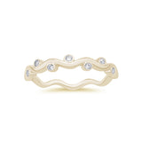 .10ct G SI 14K Yellow Gold Diamond Vine Ring Size 6.5
