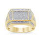 <span style="color:purple">SPECIAL!</span> .53ct G SI 14K Yellow Gold Men's Ring Band Size 10