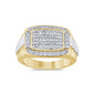 <span style="color:purple">SPECIAL!</span> 1.01ct G SI 14K Yellow Gold Diamond Men's Band Ring Size 10