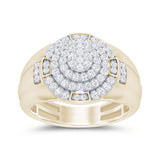 .98ct G SI 14K Yellow Gold Diamond Men's Band Ring Size 10