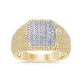 .86ct G SI 14K Yellow Gold Men's Diamond Ring Band