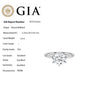 <span style="color:purple">SPECIAL!</span> 1.00ct I-VS2 GIA CERTIFIED 14K White Gold Round Diamond Solitaire Ring Size 6