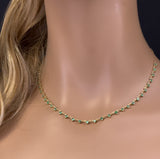 <span>GEMSTONE   CLOSEOUT! </span>  2.04ct G SI 14K Yellow Gold Emerald Gemstone Pendant Necklace 16+2" Long