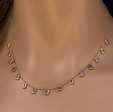 <span>GEMSTONE   CLOSEOUT! </span>  1.79ct G SI 14K Yellow Gold Pink Tourmaline Necklace 16+2" Ext