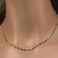 <span>DIAMOND  CLOSEOUT! </span> 2.21ct G SI 14K Yellow Gold Multi Color Gemstone Pendant Necklace 16" + 2" Ext