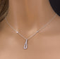 <span>DIAMOND CLOSEOUT! </span> .24ct G SI 14K White Gold Diamond Pendant Necklace 16" + 2" Ext.