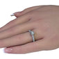 <span style="color:purple">SPECIAL!</span>1.07ct G SI 14K White Gold Round Diamond Engagement Ring Size 6.5