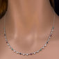 <span>DIAMOND  CLOSEOUT! </span>1.70ct G SI 14K White Gold Diamond & Multi Color Gemstone Pendant Necklace 16+2" EXT Long