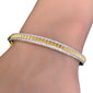 <span style="color:purple">SPECIAL!</span> 1.05ct G SI 14K Yellow Gold Diamond Bangle Bracelet