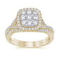 <span>DIAMOND  CLOSEOUT! </span>1.03ct 14k Yellow Gold Square Diamond Engagement Wedding Ring Size 6.5