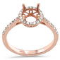 DIAMOND CLOSEOUT! .28ct G SI 14K Rose Gold Diamond Semi Mount Halo Engagement Ring Size 6.5