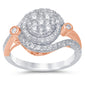 <span>DIAMOND  CLOSEOUT! </span>1.00ct 14k Two Tone Gold Diamond Engagement Ring Size 6.5