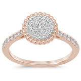 <span>DIAMOND CLOSEOUT! </span>.25ct 14KT Rose Gold Round Diamond Solitaire Ring Size 6.5