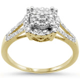 .13ct 14KT Two Tone Gold Diamond Engagement Ring Ring Size 6.5
