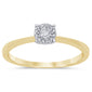 .15ct 10K Yellow Gold Round Diamond Solitaire Engagement Ring Size 6.5
