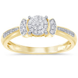 .16ct 14KT Yellow Gold Round Diamond Solitaire Ring Size 6.5