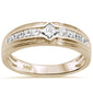 <span style="color:purple">SPECIAL!</span> .71ct F SI 14K Yellow Gold Diamond Men's Band ring