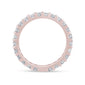 <span style="color:purple">SPECIAL!</span> 1.23ct G SI 14K Rose Gold Diamond Eternity Band Ring Size 6.5