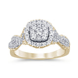 1.10ct G SI 14K Yellow Gold Diamond Engagement Ring Size 6.5