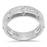 <span style="color:purple">SPECIAL!</span> .75ct G SI 14K White Gold Diamond Men's Band