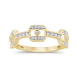 <span>DIAMOND CLOSEOUT! </span> .23ct G SI 14K Yellow Gold Women's Diamond Ring Band Size 6.5
