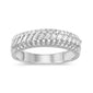 <span>DIAMOND CLOSEOUT! </span>.57ct G SI 14K White Gold Round & Baguette Diamond Ring Band