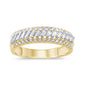 <span style="color:purple">SPECIAL!</span> .57ct G SI 14K Yellow Gold Round & Baguette Diamond Ring Band