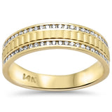 .32ct G SI 14K Yellow Gold Diamond Men's Ring Band Size 10