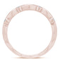 .10ct G SI 14K Rose Gold Diamond Vine Ring Size 6.5