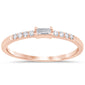 <span>DIAMOND CLOSEOUT! </span>.14ct G SI 14K Rose Gold Diamond Stackable Ladies Band Ring Size 6.5